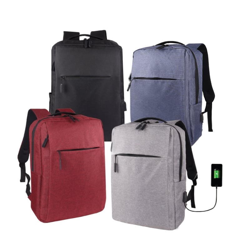 Business Laptop Backpack – Waterproof, Anti-Theft, USB Charging Port, Large Capacity – Black waterproof material with an anti-theft design, it keeps your belongings secure.