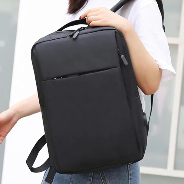 Business Laptop Backpack – Waterproof, Anti-Theft, USB Charging Port, Large Capacity – Black waterproof material with an anti-theft design, it keeps your belongings secure.