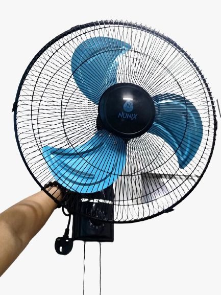 Nunix WFS-18 18 Inch Wall Fan High Speed Cooling with 3 Adjustable Speeds and Remote Control for Home Office Bedroom Durable Metal Grill and Quiet Operations.