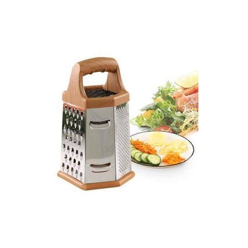 6-Sided Stainless Steel Multipurpose Grater and Slicer Ginger Cheese Cabbage Onion Potato Slicer Chopper Shredder Grater Made from rust-resistant stainless steel for long-lasting use and easy cleaning