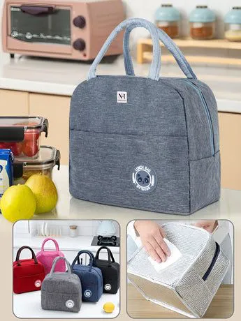 Hot Sale 8 Litre Cool Bag, Small, Lunch Bag, Lunch Bag, Thermal Bag, Insulated Bag, Picnic Bag, Small Cool Bag For On The Go To Keep Lunch Warm, MULTICOLOR lined with eco-friendly aluminum foil.