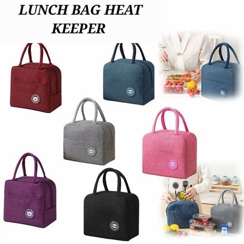 Hot Sale 8 Litre Cool Bag, Small, Lunch Bag, Lunch Bag, Thermal Bag, Insulated Bag, Picnic Bag, Small Cool Bag For On The Go To Keep Lunch Warm, MULTICOLOR lined with eco-friendly aluminum foil.