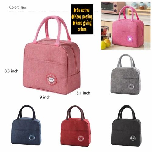 Hot Sale 8 Litre Cool Bag, Small, Lunch Bag, Lunch Bag, Thermal Bag, Insulated Bag, Picnic Bag, Small Cool Bag For On The Go To Keep Lunch Warm, MULTICOLOR lined with eco-friendly aluminum foil.