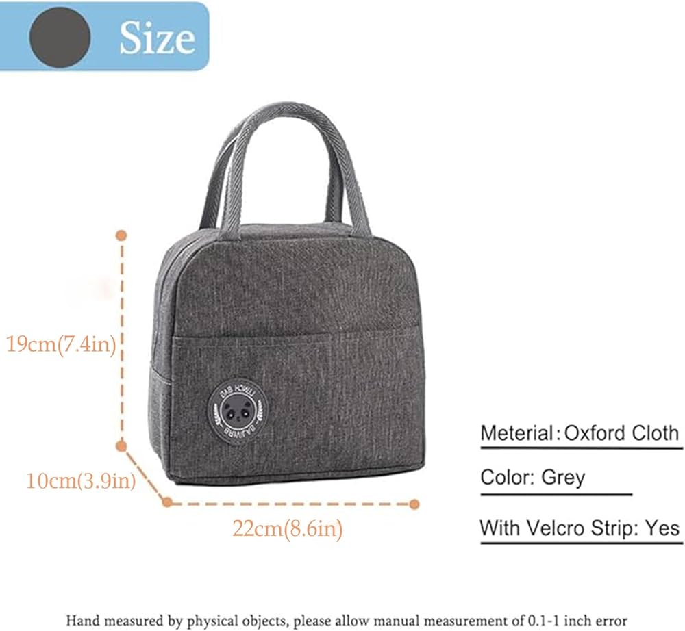 Hot Sale 8 Litre Cool Bag, Small, Lunch Bag, Lunch Bag, Thermal Bag, Insulated Bag, Picnic Bag, Small Cool Bag For On The Go To Keep Lunch Warm, MULTICOLOR lined with eco-friendly aluminum foil.