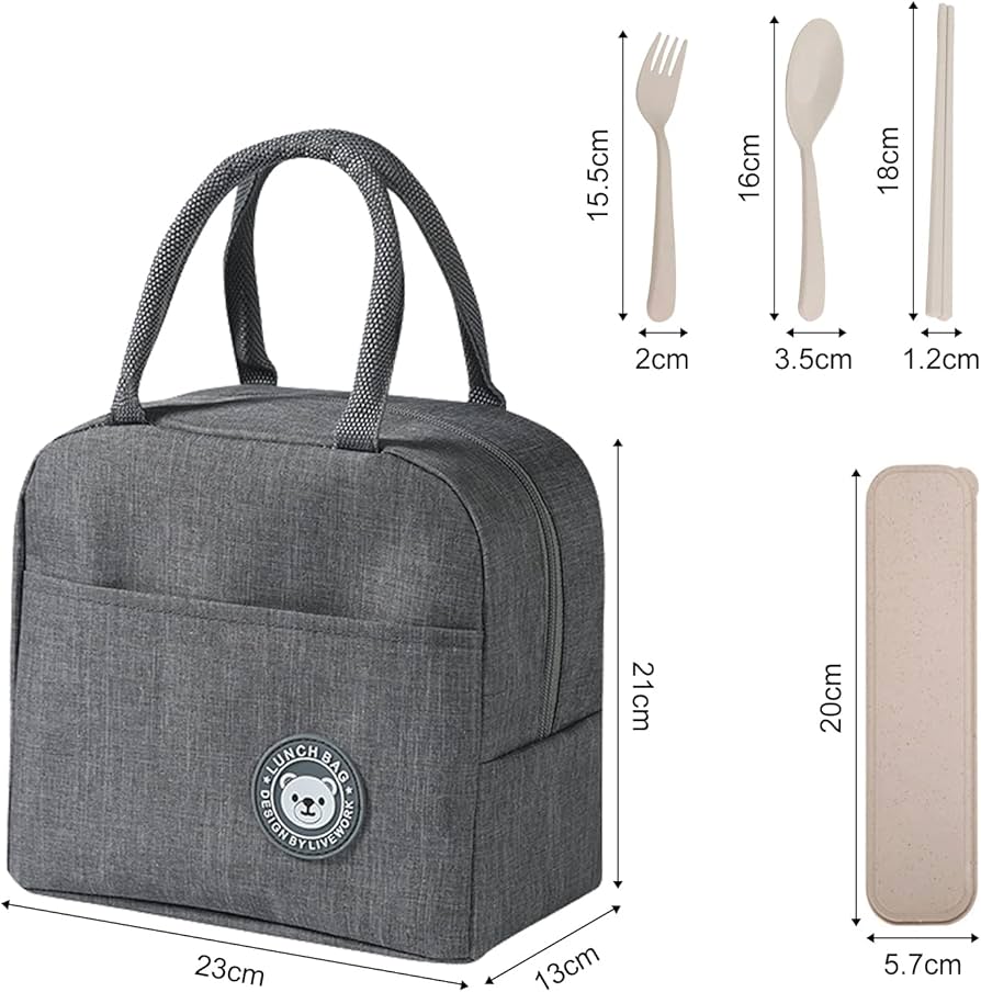 Hot Sale 8 Litre Cool Bag, Small, Lunch Bag, Lunch Bag, Thermal Bag, Insulated Bag, Picnic Bag, Small Cool Bag For On The Go To Keep Lunch Warm, MULTICOLOR lined with eco-friendly aluminum foil.