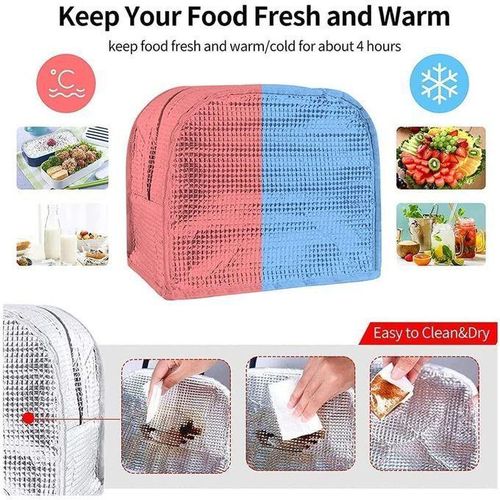 Hot Sale 8 Litre Cool Bag, Small, Lunch Bag, Lunch Bag, Thermal Bag, Insulated Bag, Picnic Bag, Small Cool Bag For On The Go To Keep Lunch Warm, MULTICOLOR lined with eco-friendly aluminum foil.