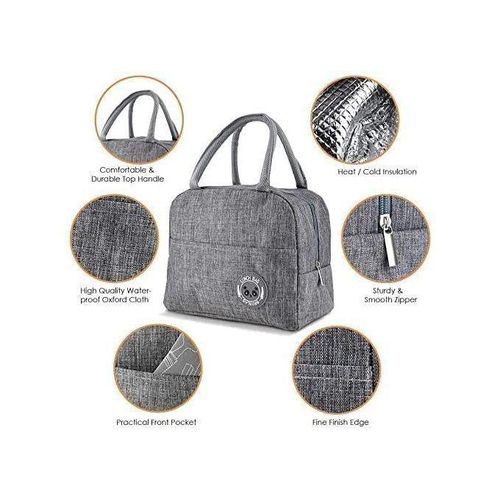 Hot Sale 8 Litre Cool Bag, Small, Lunch Bag, Lunch Bag, Thermal Bag, Insulated Bag, Picnic Bag, Small Cool Bag For On The Go To Keep Lunch Warm, MULTICOLOR lined with eco-friendly aluminum foil.