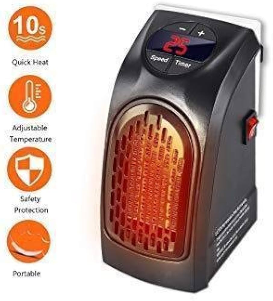 Portable Room Heater With Automatic Timer Digital LED Display allows to travel with you wherever you’d like to keep warmYou no longer have to worry about being cold while sleeping, showering, working.