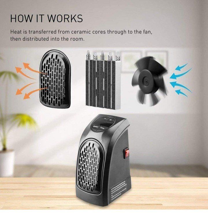 Portable Room Heater With Automatic Timer Digital LED Display allows to travel with you wherever you’d like to keep warmYou no longer have to worry about being cold while sleeping, showering, working.