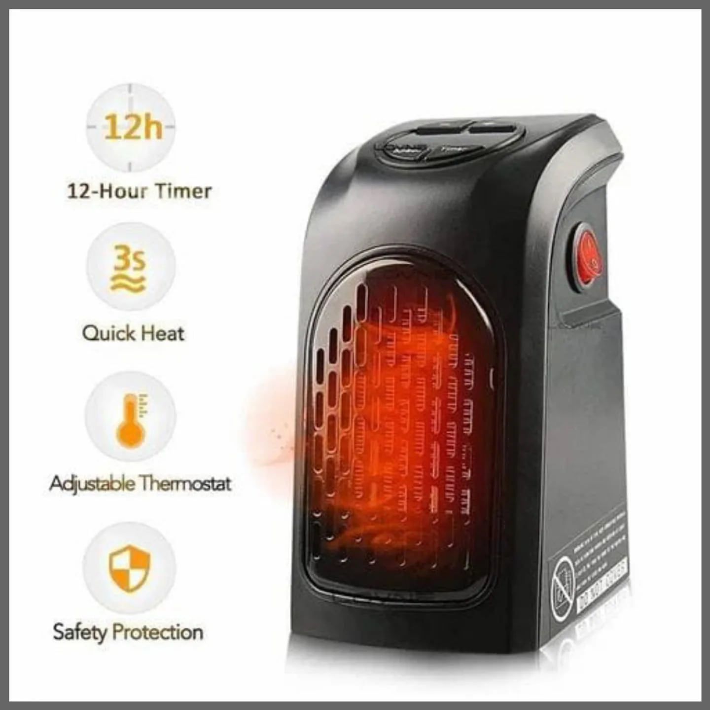 Portable Room Heater With Automatic Timer Digital LED Display allows to travel with you wherever you’d like to keep warmYou no longer have to worry about being cold while sleeping, showering, working.