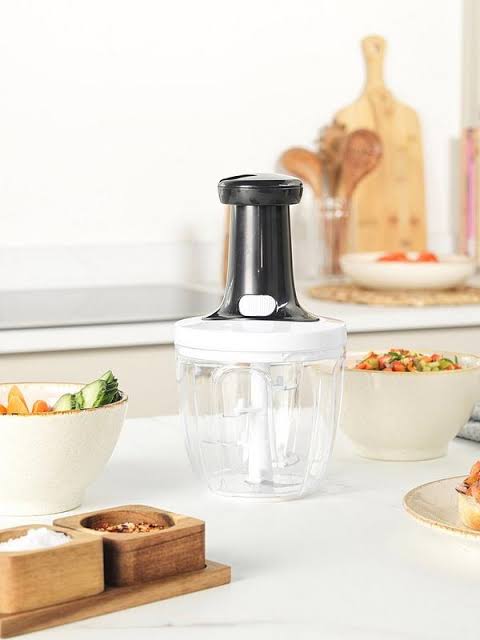 Manual Hand Push Vegetable Chopper Mincer Dicer, Food Processor Chopper, Manual Food Processor, Sharp Blades Chopper, Mixer Cutter For Onion, Salad, Tomato,Garlic,Large Vegetable & All In One Solution