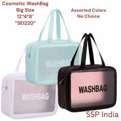 3 Pieces Waterproof Washbag Travel Bag Set Transparent Makeup Toiletry Clear Wash Pouch Made from durable, water-resistant material, they keep your items safe and dry.