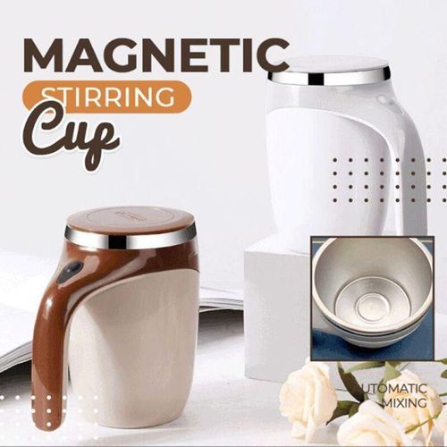 Automatic Magnetic Stirring Coffee Cup, 380ml Auto Self Stirring Coffee Mug Stainless Steel Cup Electric Smart Mug, Rotating Office Travel Mixing Cup For Hot Chocolate Cocoa Milk Latte Tea, MULTICOLOR