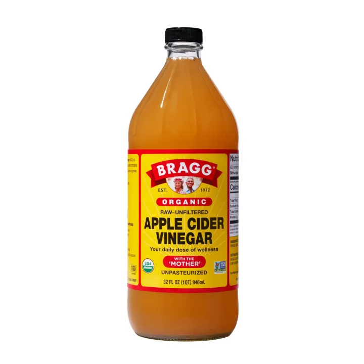 Bragg Apple Cider Vinegar Organic, Raw/Unfiltered, With ' The Mother'-946ml is full of zesty natural goodness and contains the amazing 'mother' of vinegar which occurs naturally as connected strand .