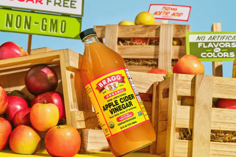 Bragg Apple Cider Vinegar Organic, Raw/Unfiltered, With ' The Mother'-473ml is full of zesty natural goodness and contains the amazing 'mother' of vinegar which occurs naturally as connected strand .