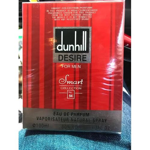 Designers Collection Smart Collection Dunhill Desire Red EDT For MAN 100ml No. 94 It features top notes of apple, orange blossom, bergamot, and citrus, with a heart of rose, patchouli, and teakwood.