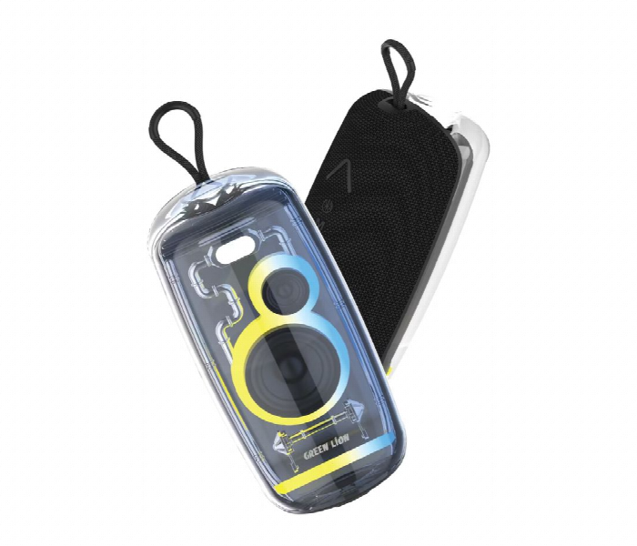 Deepbass Party Bass Speaker, Model: BOX-10.This portable "Media Player" is a waterproof Bluetooth speaker designed with a transparent aesthetic and integrated LED lighting.