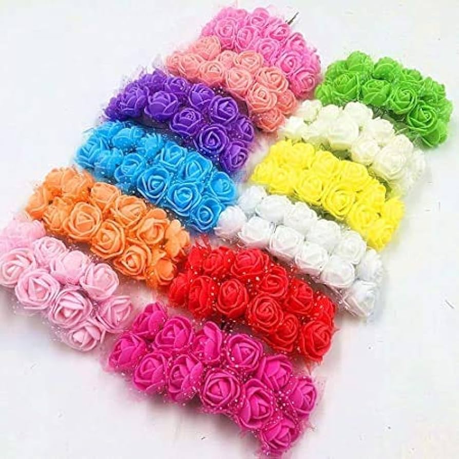 mirror decor 50Pcs Mini 3. 5cm PE Foam Rose Flower Head, Artificial Rose Flowers, Artificial Rose Fake Foam Flowers Head,Handmade DIY Wedding Home Decoration foam, which gives them a realistic.