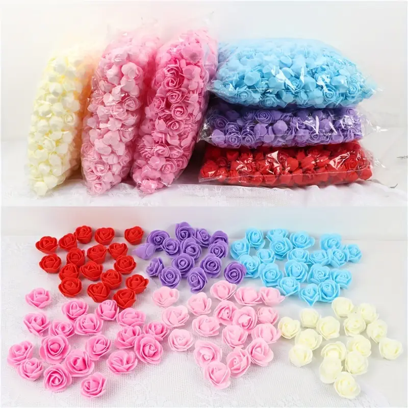 mirror decor 50Pcs Mini 3. 5cm PE Foam Rose Flower Head, Artificial Rose Flowers, Artificial Rose Fake Foam Flowers Head,Handmade DIY Wedding Home Decoration foam, which gives them a realistic.
