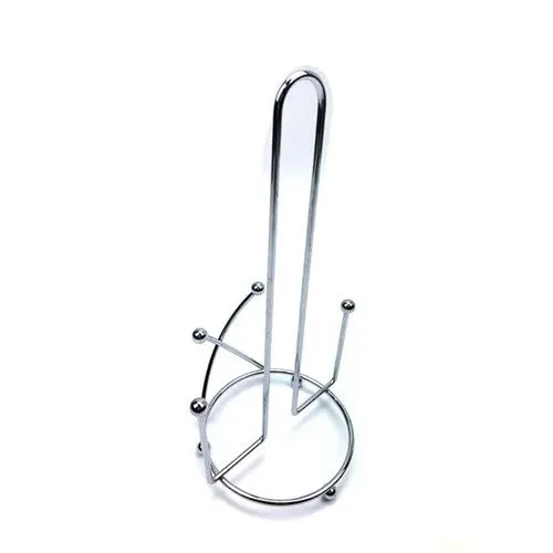 Metallic Paper Towel Stand Holder /Tissue Holder For Kitchen / Bathroom is a high quality modern design free standing chrome toilet paper/kitchen roll holder. This product has a stylish modern design.