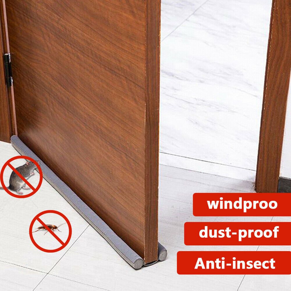 Under The Door Space Sealer Bottom Door Sealer Strip - Flexible, Sound-Proof, Reduce Noise, Door Stopper For Reduce Door Dust, Insects Protector Ideal for bedrooms, offices, and other spaces.