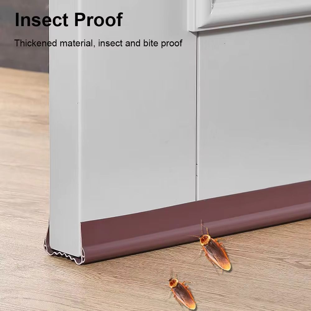 Under The Door Space Sealer Bottom Door Sealer Strip - Flexible, Sound-Proof, Reduce Noise, Door Stopper For Reduce Door Dust, Insects Protector Ideal for bedrooms, offices, and other spaces.