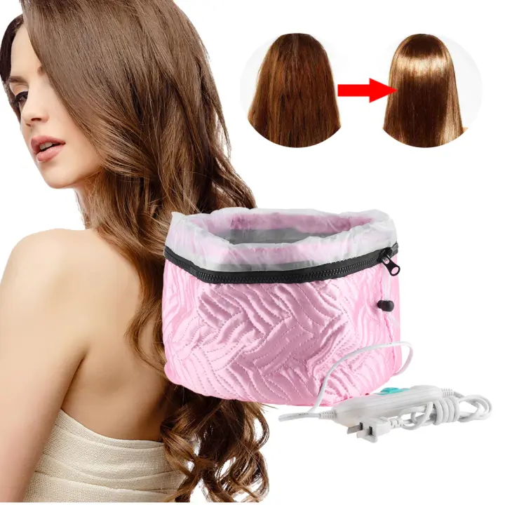 Electric Hair Steamer Cap (Thermal Cap) Three Levels Of Temperature Controlling (low, Medium And High Heat). Waterproof Inner Embedded Plastic Film.Includes an adjustable drawstring to ensure a snug .