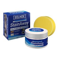 100g Stain Away Stain Away All Purpose Cleaning Cream For Stain Removal, Polishing Dry Wood, Cleaning Tiles.A small amount of cleaner creates a lot of energy and will instantly remove grease and grime