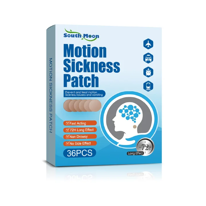 Motion Sickness Patches, 36 Pcs Sea Sickness Patch Relieve Vomiting Nausea, Sea Sickness Patches for Cruise, Car, Ships, Airplanes Relieve Vertigo Resulted can be used behind the ear and on the navel