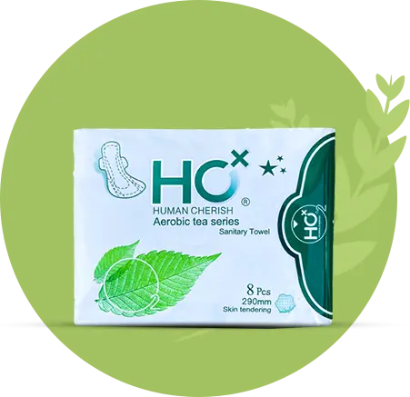 Human Cherish HC Pads Aerobic Tea Sanitary Towels (338 mm) are made from a breathable material, ensuring that your skin stays dry and comfortable throughout your menstrual cycle.