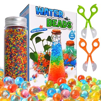 10,000 Pieces Hydrogel Water Beads expand in water to create attractive decorative fillers for flower vases, party arrangements, wedding displays and indoor plant setups.Suitable for vases, jars etc .