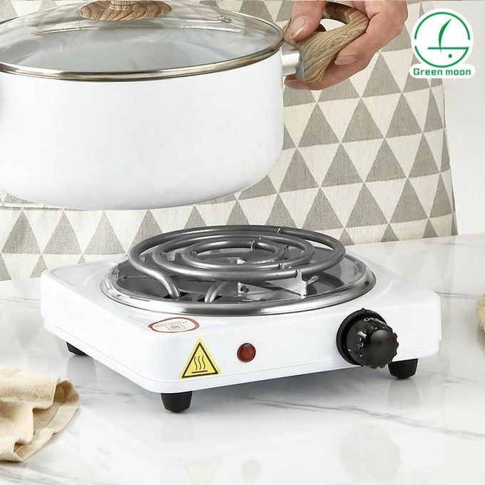Single Coil Electric Hotplate,BSD-1010B Portable 1000W Electric Hot Plate Cooker - Single Burner it's designed for quick heating and even distribution, ensuring your meals are cooked to perfection.