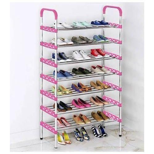 8-Layer Shoe Rack Organizer – Multi-Tier Space Saving Shoe Storage Shelf for Home & Office multi-tier shoe storage shelf provides ample space to neatly arrange sneakers, heels, flats, sandals etc.