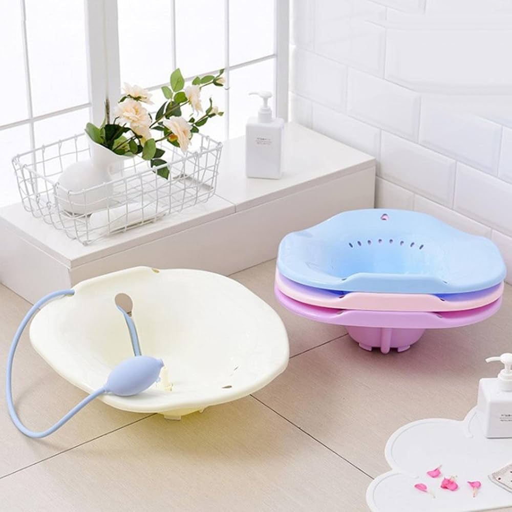 Yoni Steam Seat Steaming Sprayer Clean Seat Sitz Bath Bidet Basin Female Soak Flusher Kit Purple provides soothing relief and comfort for postpartum recovery, hemorrhoids, and personal hygiene.