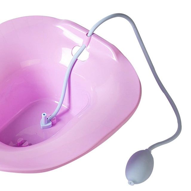 Yoni Steam Seat Steaming Sprayer Clean Seat Sitz Bath Bidet Basin Female Soak Flusher Kit Purple provides soothing relief and comfort for postpartum recovery, hemorrhoids, and personal hygiene.