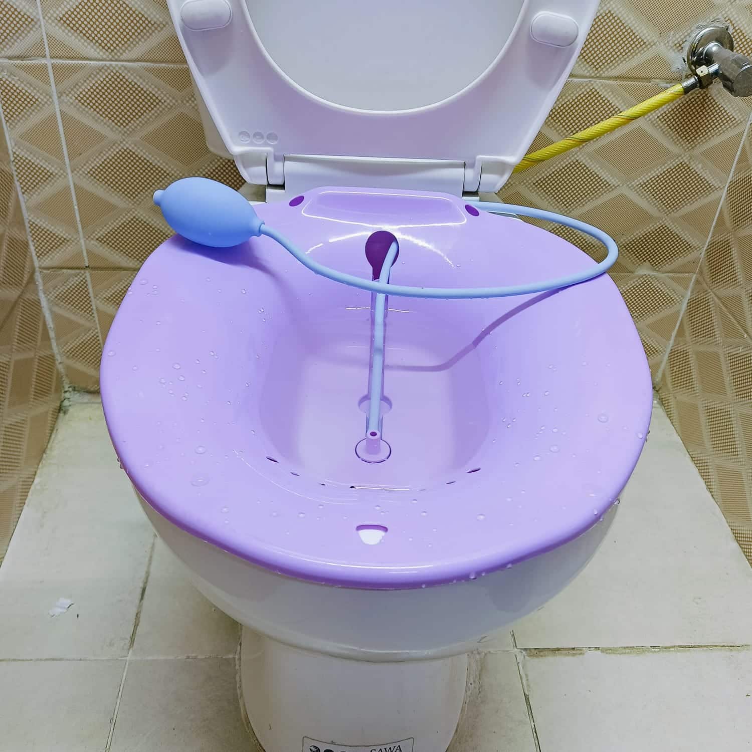 Yoni Steam Seat Steaming Sprayer Clean Seat Sitz Bath Bidet Basin Female Soak Flusher Kit Purple provides soothing relief and comfort for postpartum recovery, hemorrhoids, and personal hygiene.