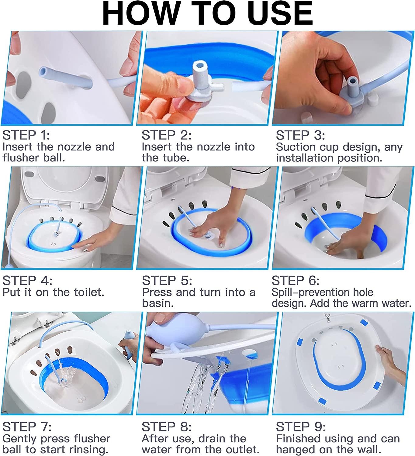 Yoni Steam Seat Steaming Sprayer Clean Seat Sitz Bath Bidet Basin Female Soak Flusher Kit Purple provides soothing relief and comfort for postpartum recovery, hemorrhoids, and personal hygiene.