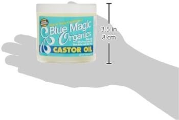 Blue Magic Originals Castor Oil, a deep-conditioning hair and scalp treatment. It is formulated to provide maximum strength hydration, particularly for natural, textured, or dry hair styles.