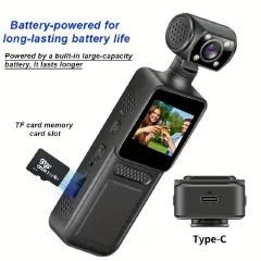 FHD Security Body Camera With Motion Detection, Noise Reduction, And WiFi Connectivity – 2MP Mini Cam this wearable body cam includes infrared night vision for clear footage in low light, motion .