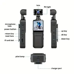FHD Security Body Camera With Motion Detection, Noise Reduction, And WiFi Connectivity – 2MP Mini Cam this wearable body cam includes infrared night vision for clear footage in low light, motion .