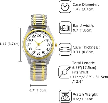 Luminous Valentines Couple Wrist Watch Elastic Bracelet Strap Couples Wristwatch For Men Ladies Women style bracelet, typically made of stainless steel or aluminum, designed to stretch over the hand.