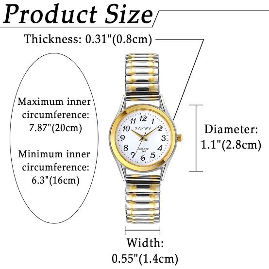 Luminous Valentines Couple Wrist Watch Elastic Bracelet Strap Couples Wristwatch For Men Ladies Women style bracelet, typically made of stainless steel or aluminum, designed to stretch over the hand.