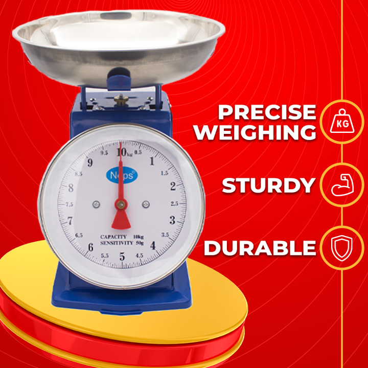 20kgs kitchen balance scale It features a clear, graduated display for accurate readings and a top loop and bottom hook for convenient use.is a reliable and easy-to-use mechanical weighing tool design