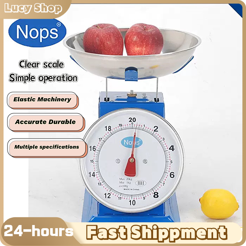 20kgs kitchen balance scale It features a clear, graduated display for accurate readings and a top loop and bottom hook for convenient use.is a reliable and easy-to-use mechanical weighing tool design
