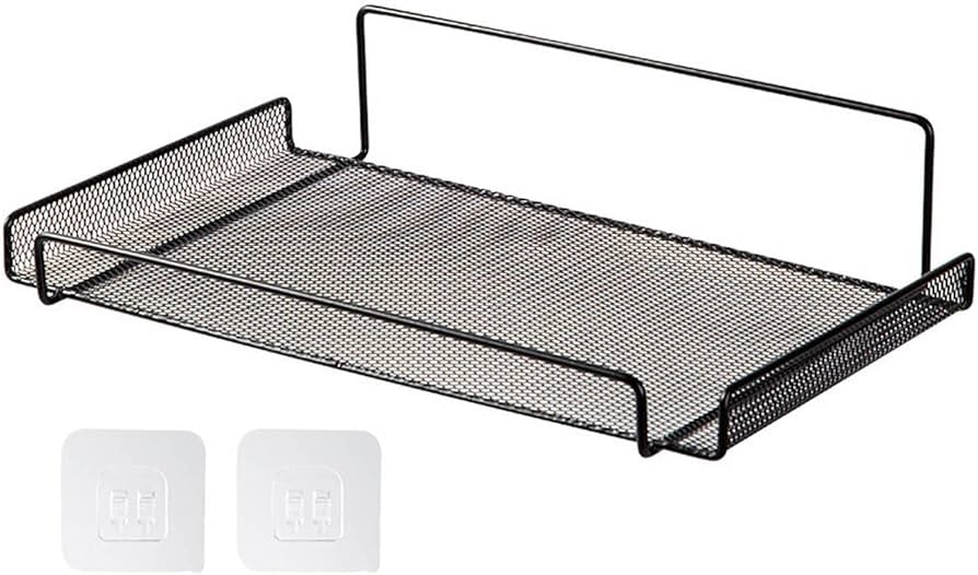 WiFi Router Shelf Wall Mount Shelf WiFi Router Storage Holder For TV Box Set Top Box TV Accessories helps organize cables, save desk space, and can even improve your signal by elevating the device.