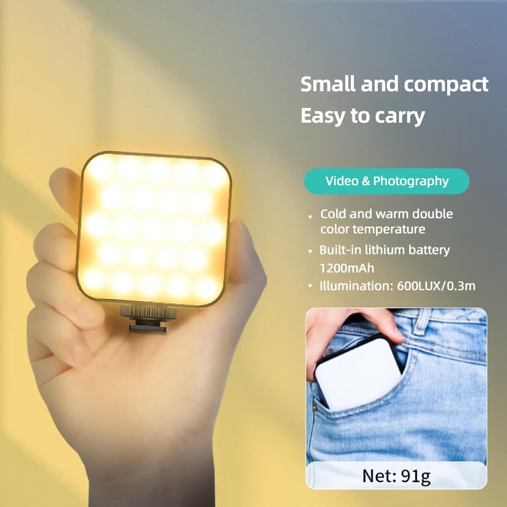 AY-83 RGB LED Photography Light – Mini Rechargeable Pocket Lighting Kit is a compact, versatile lighting solution designed for photographers, content creators, and live streamers who need professional