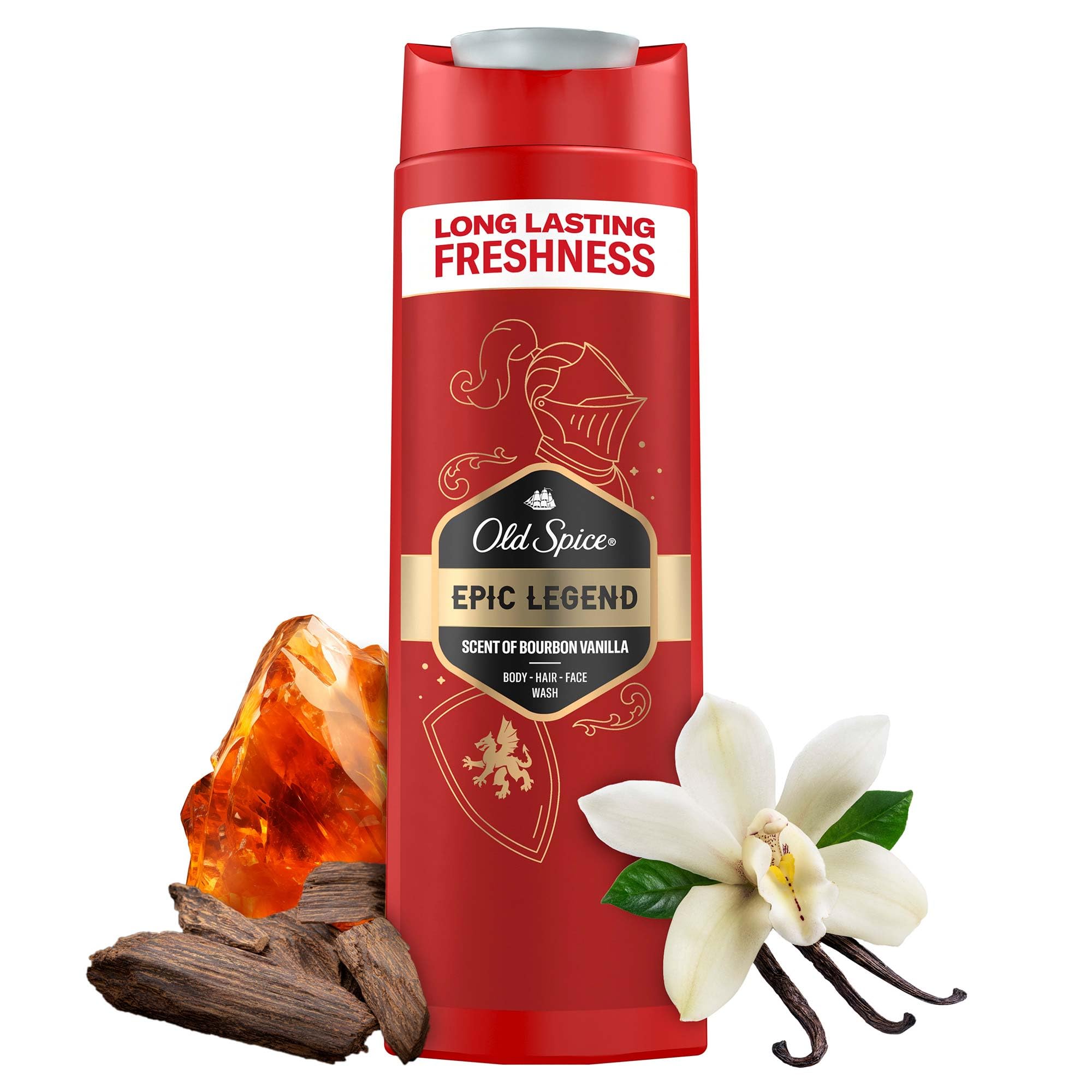 Old Spice Epic legend 3 in 1 shower gel 400ml.The fantastic scent of Old Spice makes us unforgettable, we practically become the centre of the universe