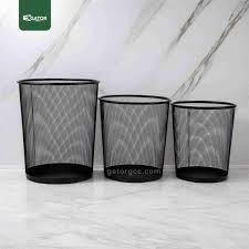 Dustbin Mesh Classy Black- (Small, Medium & Big).Suitable for disposing of dry wastepaper in living rooms, bathrooms, or workspaces. Lightweight, circular, tapered, and open-top design for ventilation