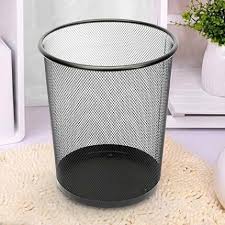 Dustbin Mesh Classy Black- (Small, Medium & Big).Suitable for disposing of dry wastepaper in living rooms, bathrooms, or workspaces. Lightweight, circular, tapered, and open-top design for ventilation