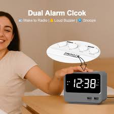 Kisonli G8 Bluetooth Alarm Clock Speaker. It includes an alarm clock, LCD display, hands-free calling via built-in microphone, FM radio, and supports USB, TF/SD card, and AUX inputs.